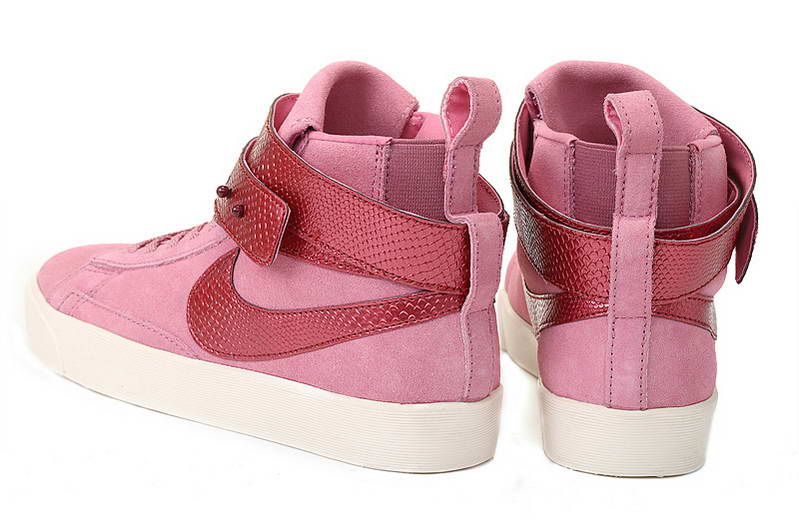 Nike Blazer haute autocollant Femmes Chaussures roses (3)